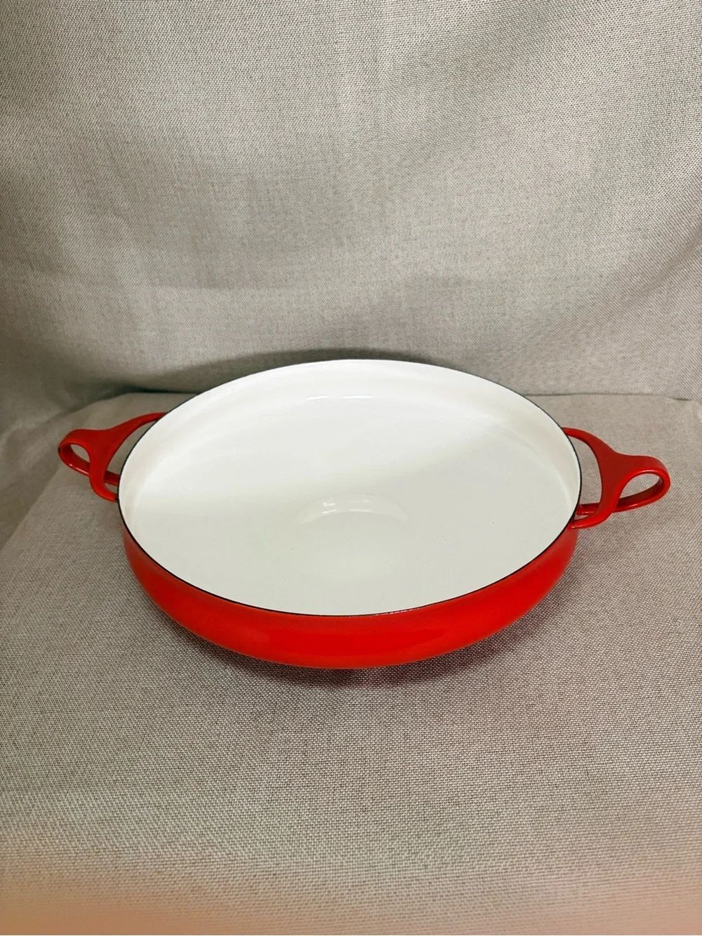 Vintage Dansk Kobenstyle Red Paella Pan IHQ Denmark Jens Quistgaard MCM